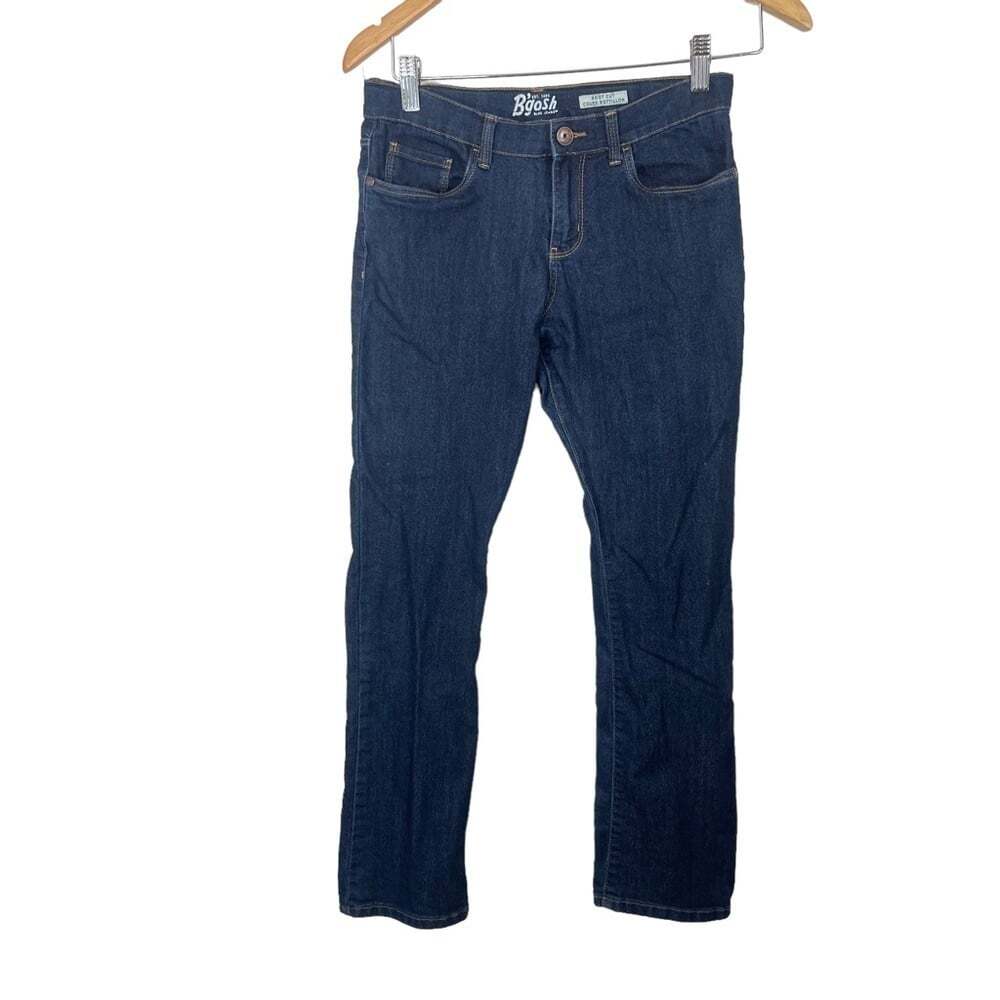 OshKosh B’gosh Adjustable Waist Jeans Kids 12R Blue Denim Straight Leg Durable